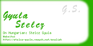 gyula stelcz business card